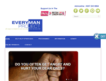 Tablet Screenshot of everymanproject.co.uk